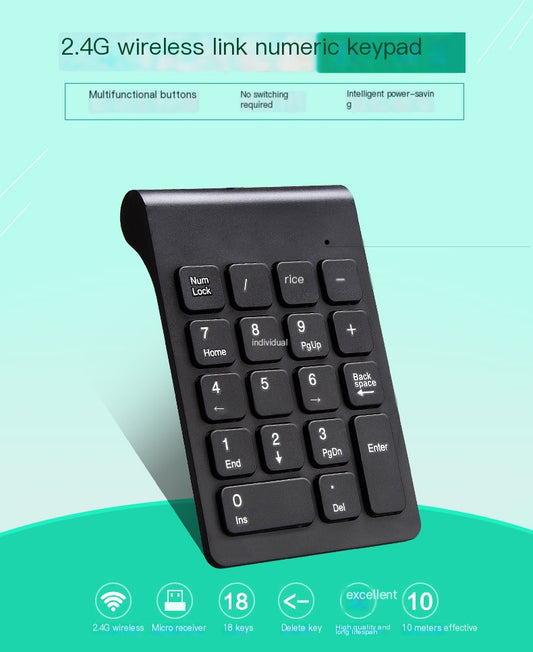 Wireless 18-Key Number Pad (2.4GHz)