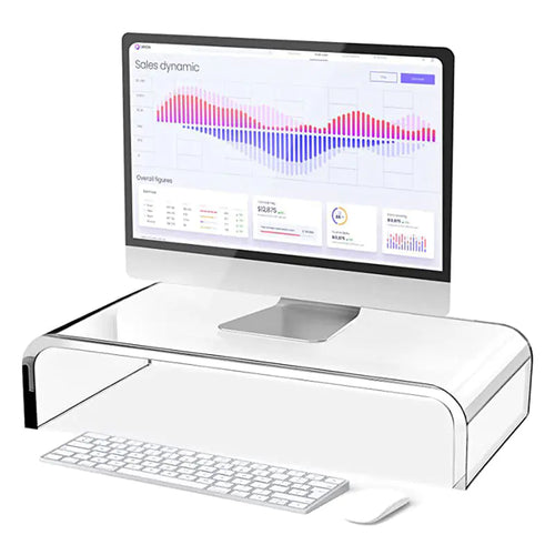 Multi-purpose Transparent Monitor Stand (Acrylic)