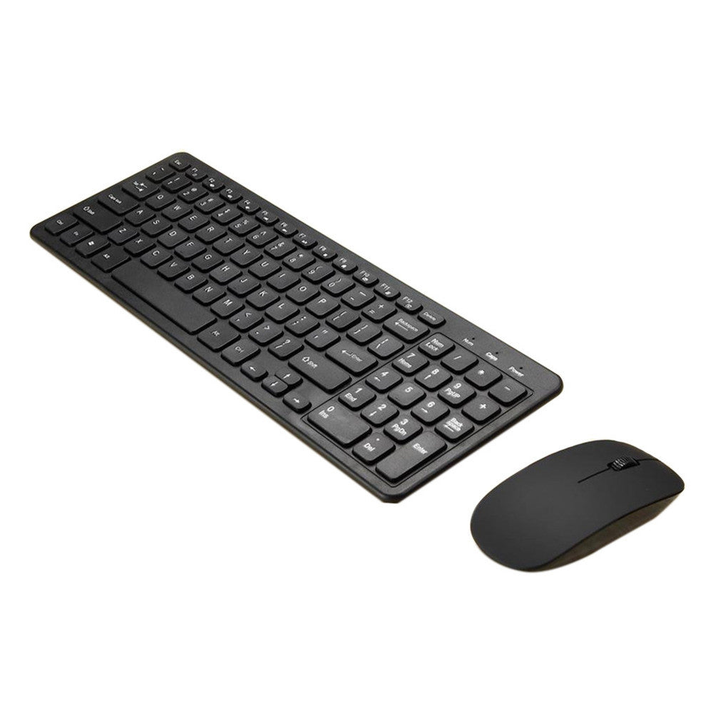 Modern Crater‑Key Low‑Noise 2.4G Wireless Keyboard + Mouse Combo Set