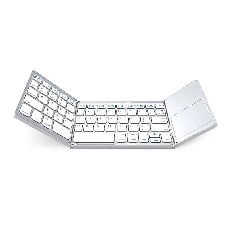 Universal Tri-Fold Mini-Keyboard with Integrated Touchpad