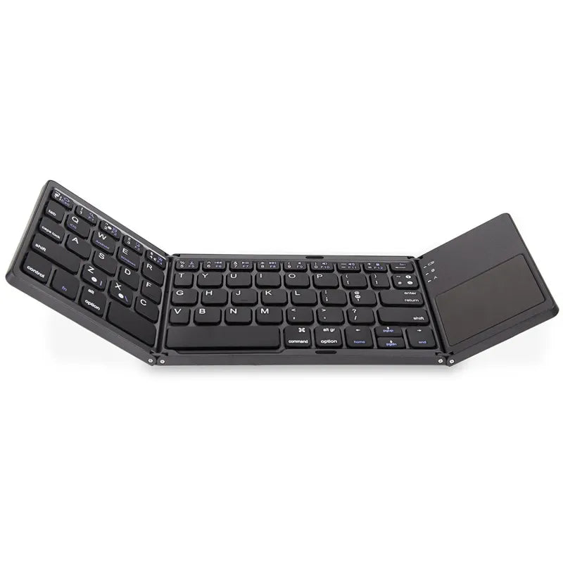 Universal Tri-Fold Mini-Keyboard with Integrated Touchpad