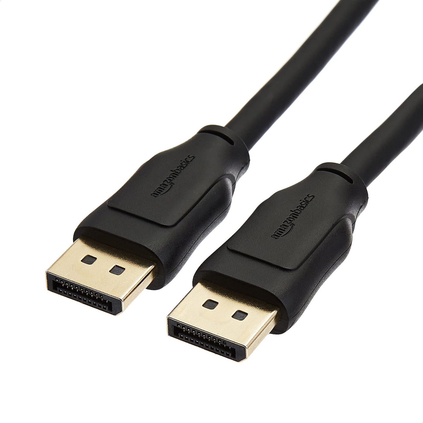 Amazon Basics 6 ft DisplayPort 1.4 Cable - 8K/60Hz, 4K/120Hz, HDR, High‑Speed with Gold‑Plated Connectors