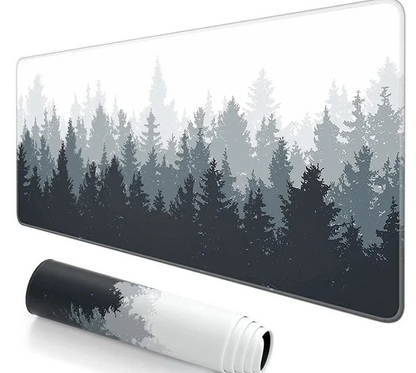 Oversized Forest Landscape Keyboard and Mouse Desktop Pad