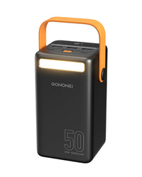 GONONKI 50,000mAh Power Bank — PD 65W Fast‑Charging Portable Battery with LED Display & Multi‑Device Output