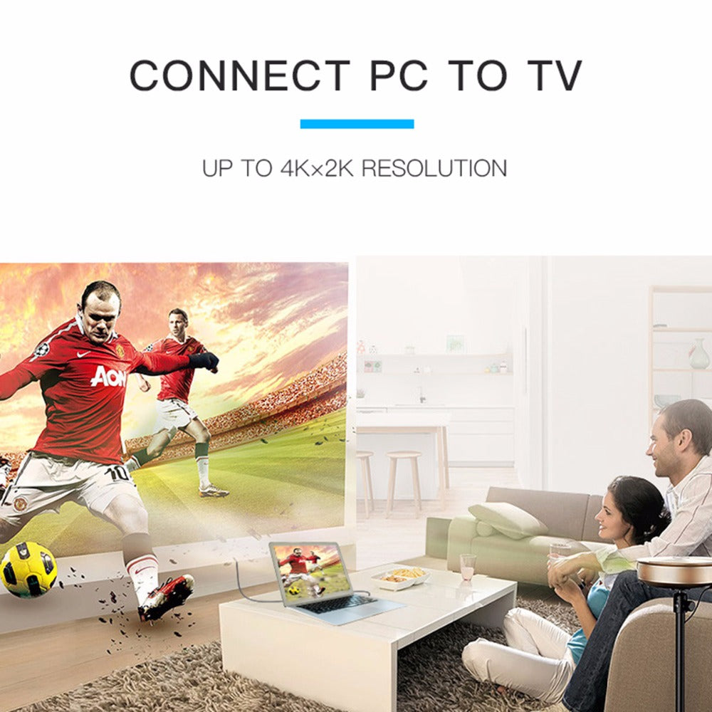 HDMI 2.0 Zinc Alloy Cable - 4K, 60hz, Pure Copper Conductor, Triple‑Shielded (1–10 m)