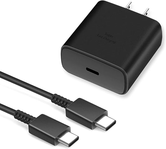 45W USB‑C Super-Fast Charging Wall Charger with 5 ft USB‑C to USB‑C Cable