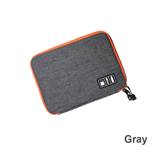 Dual‑Layer Travel Storage Case Cable Organizer Bag for Electronics & Accessories