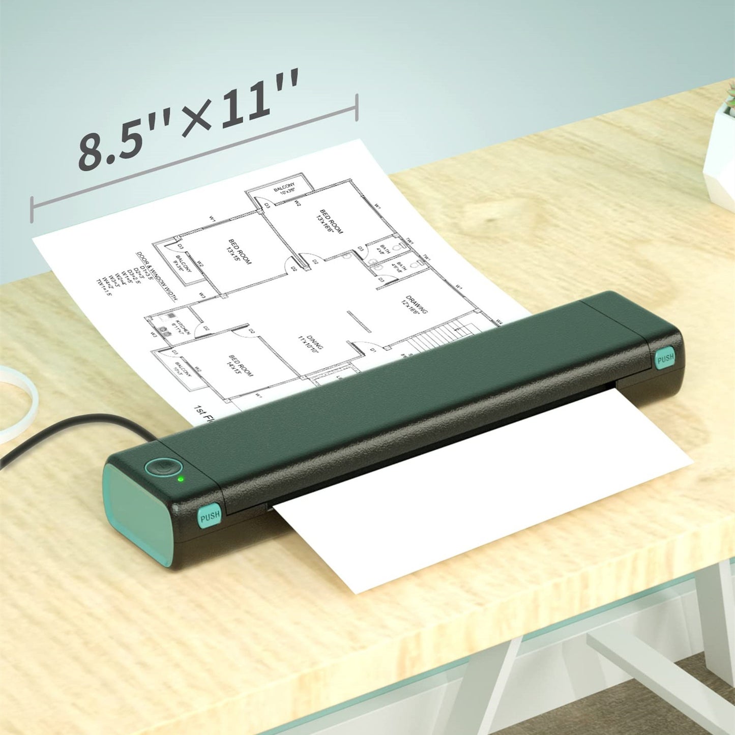 A4 Portable Wireless Thermal Printer (#1)