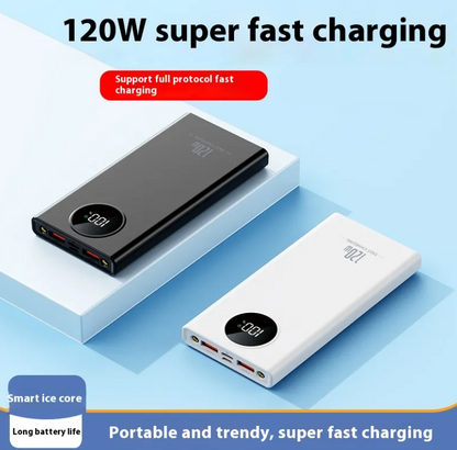120W Fast Charging Portable Power Bank