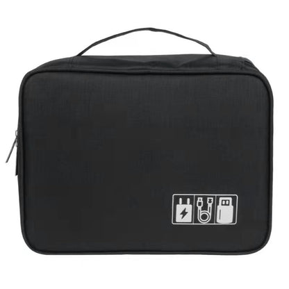 Waterproof Portable Cable Storage Organizer Bag — 600D Oxford Travel Digital Accessory Case