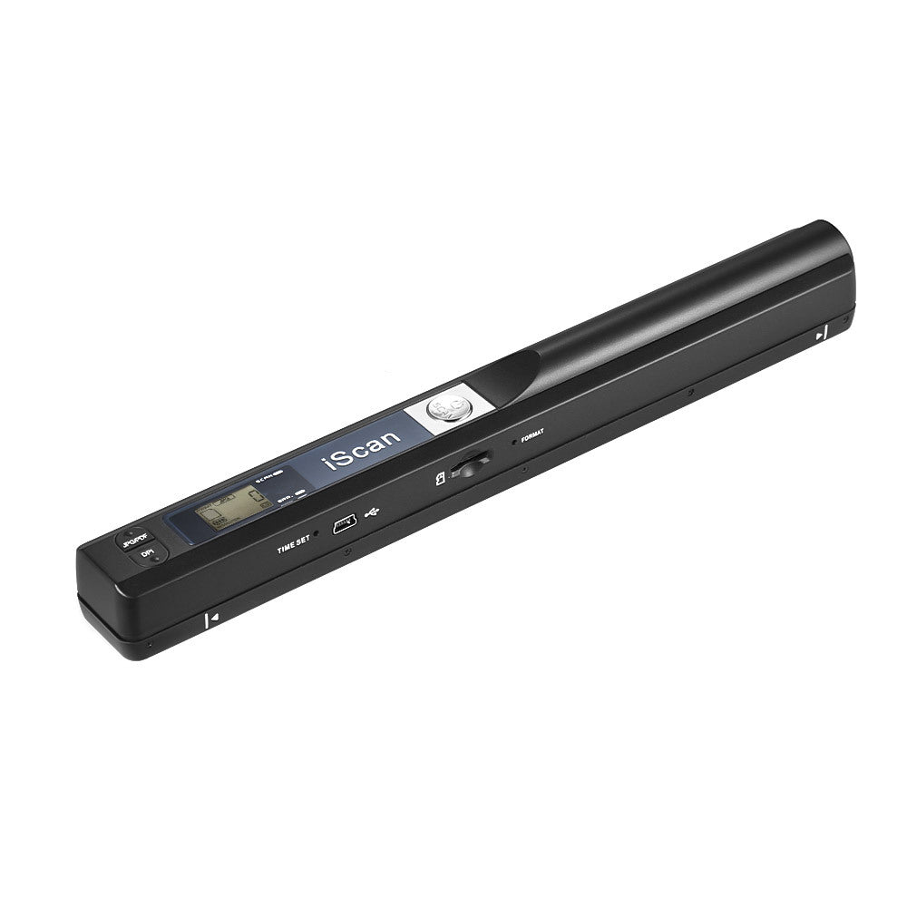 iScan Portable Handheld Pen Scanner - Lightweight Document, Receipt & Image Scanner (Black)
