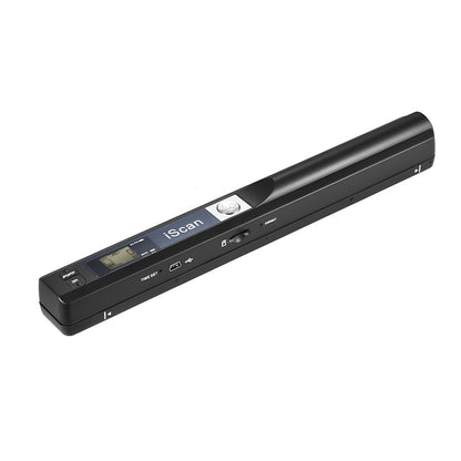 iScan Portable Handheld Pen Scanner - Lightweight Document, Receipt & Image Scanner (Black)