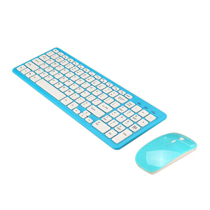 Modern Crater‑Key Low‑Noise 2.4G Wireless Keyboard + Mouse Combo Set