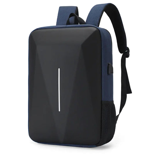 Hard‑Shell Waterproof Laptop Backpack with USB Charging for Work & Travel (20–35 L)