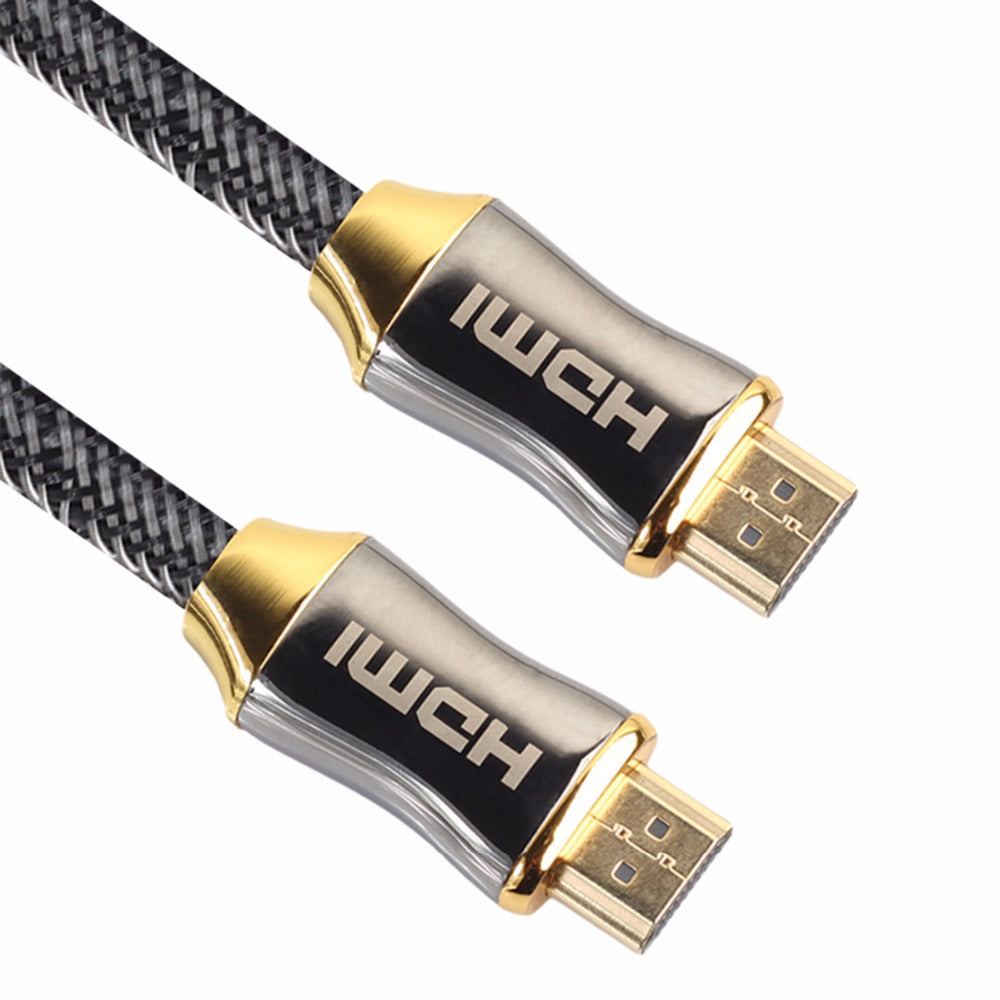 HDMI 2.0 Zinc Alloy Cable - 4K, 60hz, Pure Copper Conductor, Triple‑Shielded (1–10 m)