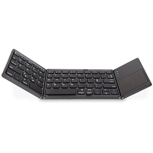 Universal Tri-Fold Mini-Keyboard with Integrated Touchpad