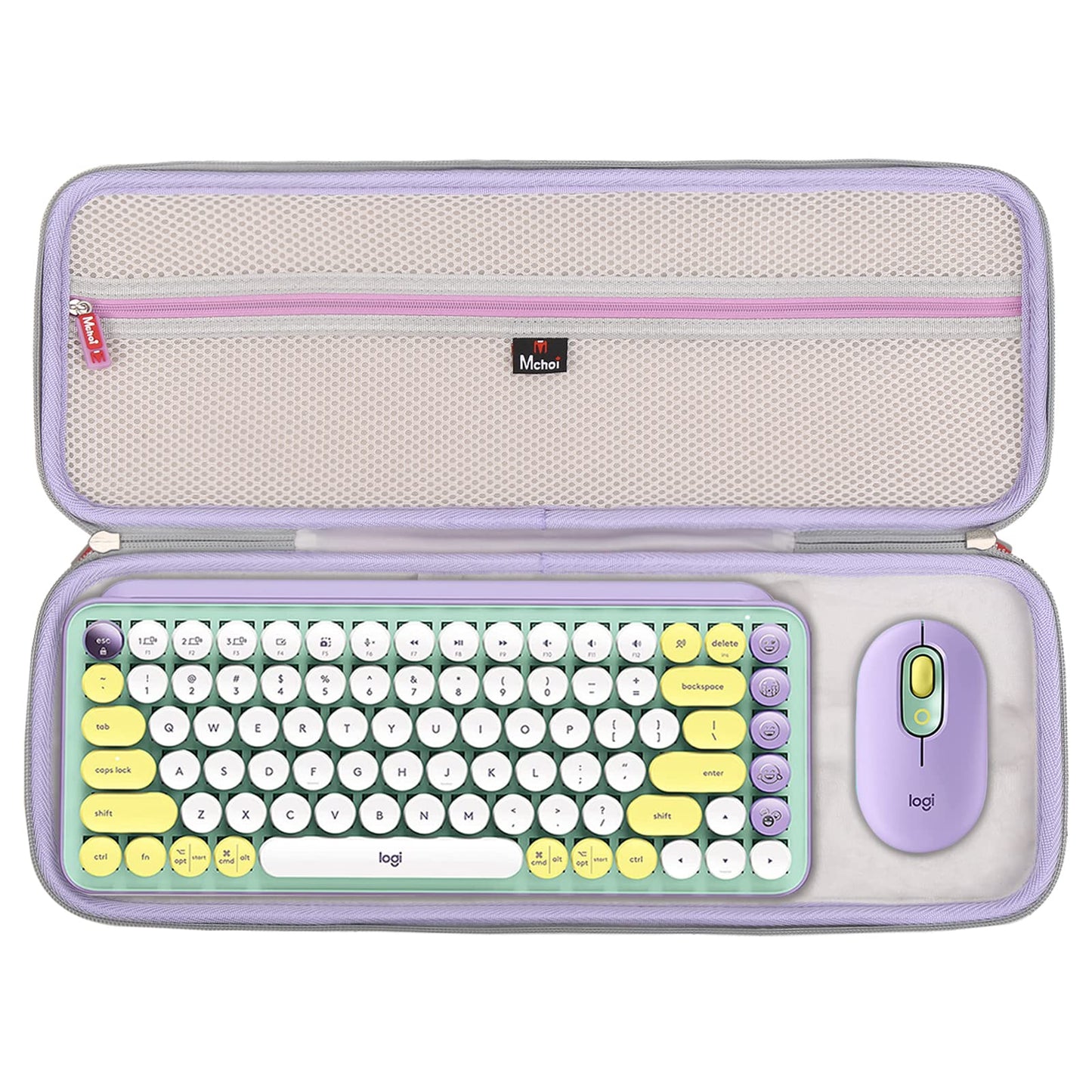 Mchoi Hard Shell Case for Logitech POP Keys Protective Travel Case (Purple Only)