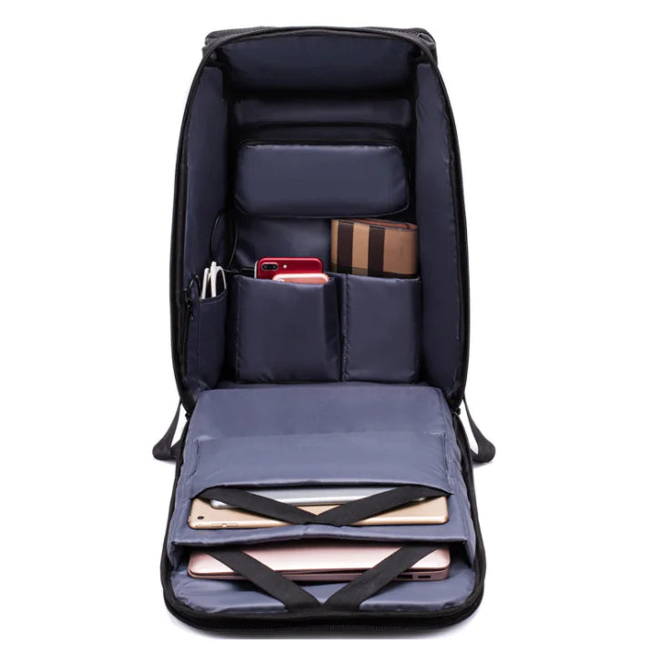 Shock‑Resistant Waterproof Laptop Backpack with USB Port (20–35 L)