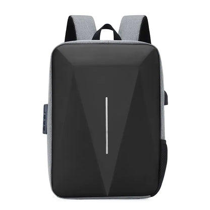 Hard‑Shell Waterproof Laptop Backpack with USB Charging for Work & Travel (20–35 L)