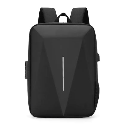 Hard‑Shell Waterproof Laptop Backpack with USB Charging for Work & Travel (20–35 L)