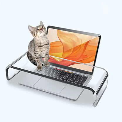 Multi-purpose Transparent Monitor Stand (Acrylic)