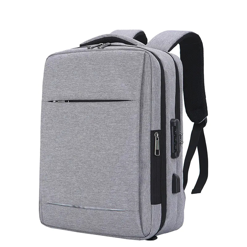Professional 17.3" Travel & Work Laptop Bag with Anti‑Theft Style Zippers