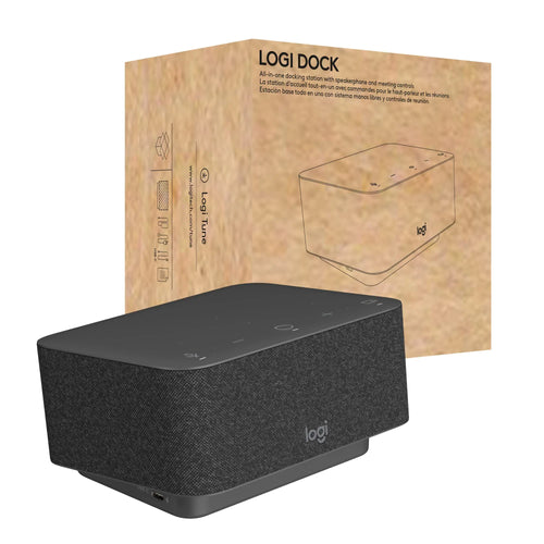 Logitech Logi Dock - All‑in‑One USB‑C Docking Station with Speakerphone (Renewed)