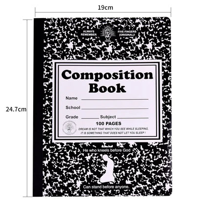 Marble Pattern Hardcover Notebook for School & Office (Hardcover)