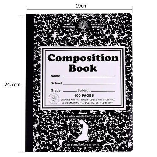 Marble Pattern Hardcover Notebook for School & Office (Hardcover)