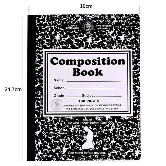 Marble Pattern Hardcover Notebook for School & Office (Hardcover)