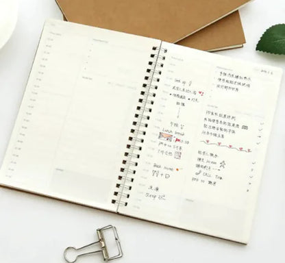 Daily Planner & Notebook (5" x 7")