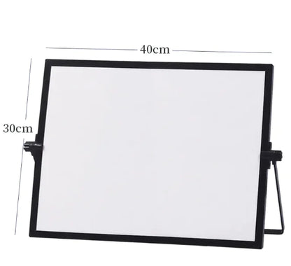 DualScribe Two‑Sided Magnetic Desktop Calendar & Whiteboard