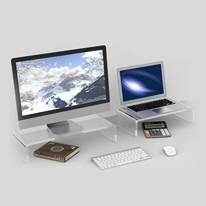 Multi-purpose Transparent Monitor Stand (Acrylic)