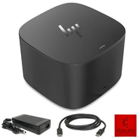 HP Thunderbolt Dock G2 – 3TR87AA with 230W AC Adapter, DisplayPort Cable & Microfiber Cloth - (Renewed)