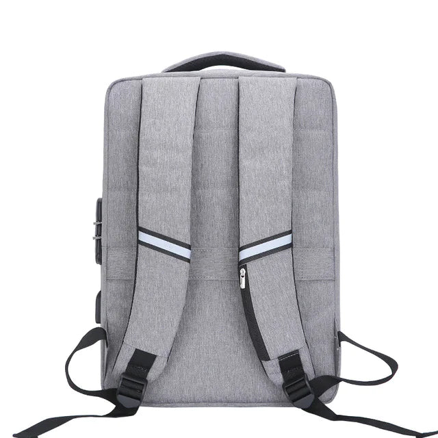 Professional 17.3" Travel & Work Laptop Bag with Anti‑Theft Style Zippers