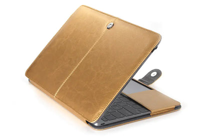 Protective PU Leather Notebook Sleeve for 15.4‑Inch Notebooks